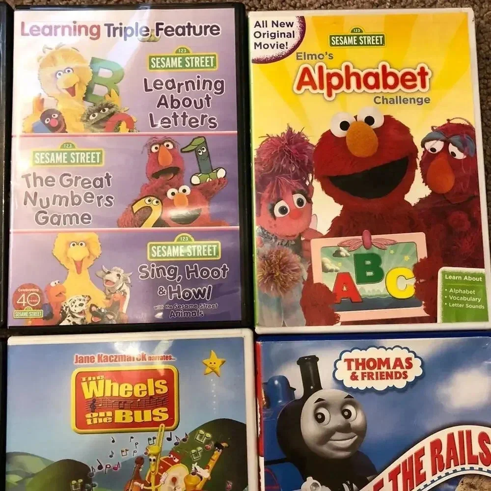 Vintage DVDs Sesame Street Thomas & Friend Nick Jr